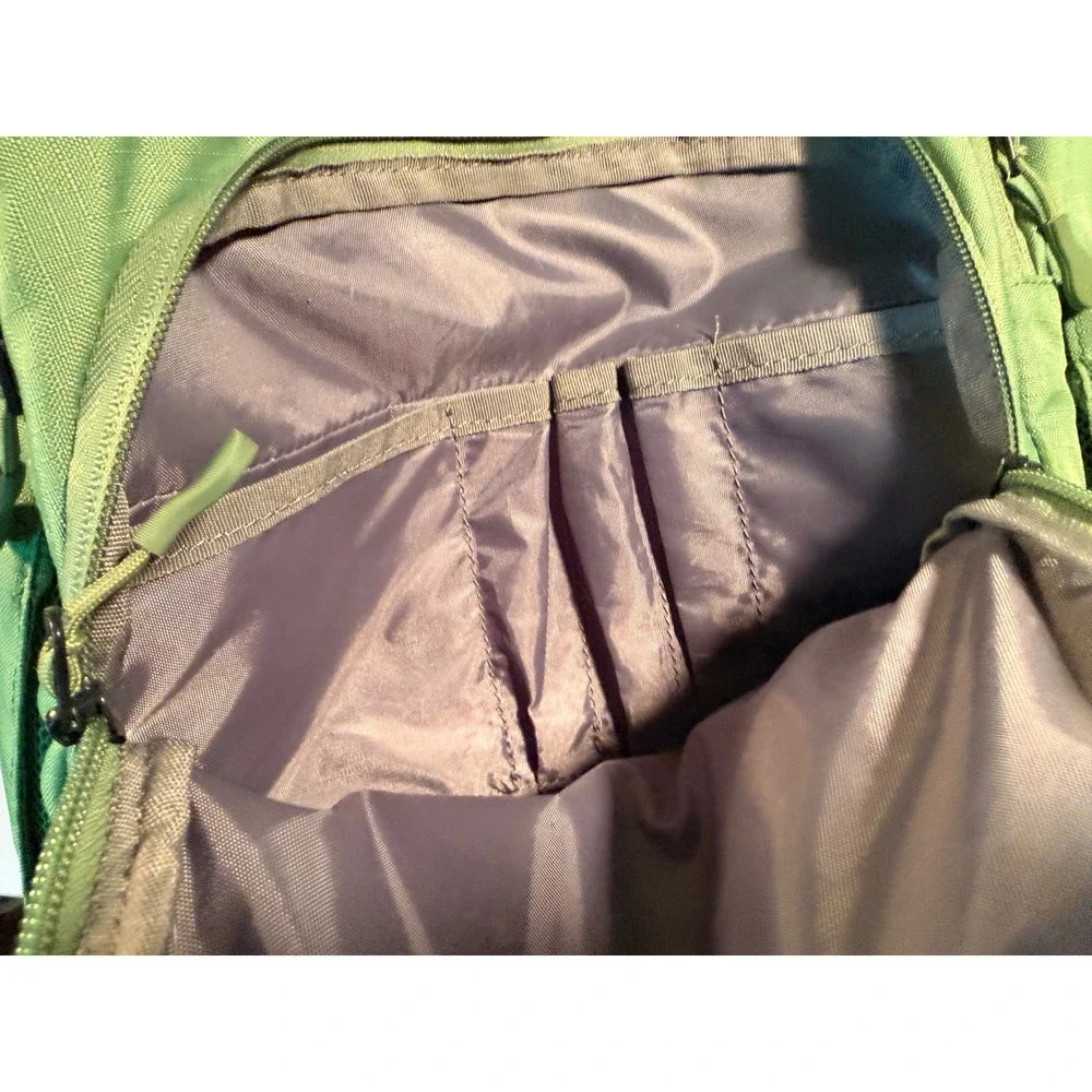 Embark Backpack Sage Green Ripstop Laptop Compartment Padded Straps School Bag